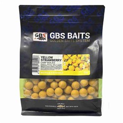 Бойлы GBS прикормочные Yellow Strawberry Желтая Клубника 20мм 1кг 27562 - фото 33605