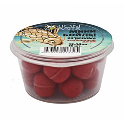 Мини бойлы плавающие на резинке LION BAITS Клубничный джем 12х14мм 15шт 27573 - фото 33651