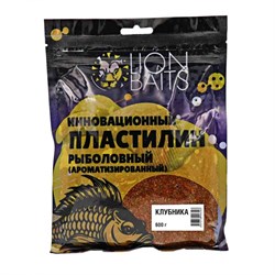 Инновационный пластилин рыболовный ароматизированный LION BAITS Клубника 600гр 27586 - фото 33668