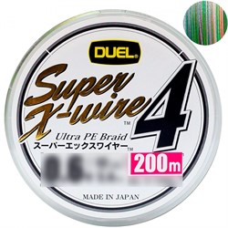 Шнур плетеный Duel PE Super X-Wire 4 #1,5 0,21мм 200м (5color-yellow marking) 28941 - фото 36311