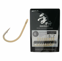 Крючок одинарный BKK Carp Hook Hand Ground (A-BC-0114) #8 (8шт) кольцо 29400 - фото 36845