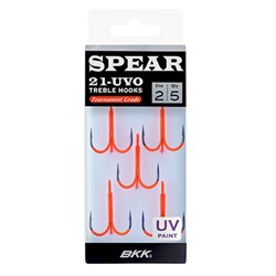 Крючок тройной BKK Spear 21-UVO № 2 (уп. 5шт) 29431 - фото 36915