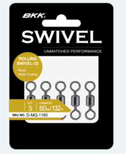 Вертлюг BKK Rolling Swivel-32 (Brass, BLack) (D-MQ-1174) #6 (10шт) 29461 - фото 36976