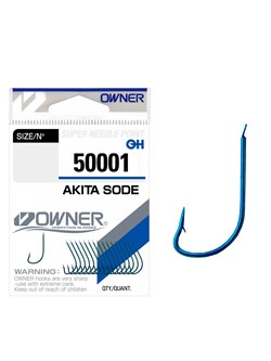 OWNER Крючок Akita Sode blue №12 17шт 31673