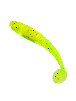 Приманка ZUB-DEFECTOR 50мм(2")-10шт, (цвет 310) желтый с блестками 32581