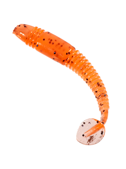 Приманка ZUB-DEFECTOR 50мм(2")-10шт, (цвет 250) морковный с блестками 32583