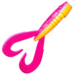 Приманка ZUB-FROGGY 101мм(4")-3шт, (цвет 023) розовый верх - желтый низ 32708