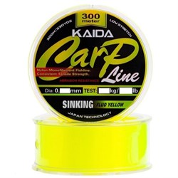 Леска KAIDA Carp Line Sinking Fluo Yellow 300м 0.331мм 8.63кг 9894 - фото 5496