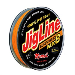 Шнур Momoi JigLine Super Silk MX8 0.12мм 10,0кг 100м оранжевый 10040 - фото 5730