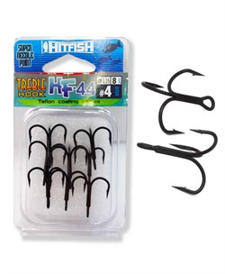 Тройной крючок HITFISH HF-44 Super nidle point (Teflon coating) № 4  уп (8 шт) 11524 - фото 6703