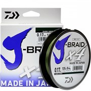 Шнур Daiwa J-Braid X4E 135м 0,15мм 6.9кг Dark green 15649