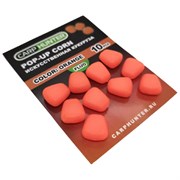 Силиконовая кукуруза pop-up orange fluo (оранжевая флуоресцентная) без дипа CarpHunter (10 шт.) 15751