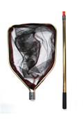 Подсачек телескопический HAOYUNREN  60х250 см с прорезиненной сеткой. 17813