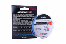 Шнур плетёный Kaida Jigging PE 4Х 150м 0,16мм.8.6кг Multicolor 19299