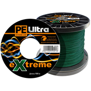 Плетеный шнур Aqua PE Ultra Extreme 1,00мм 71кг 100m (цвет зеленый)  28873