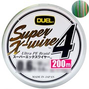 Шнур плетеный Duel PE Super X-Wire 4 #1,5 0,21мм 200м (5color-yellow marking) 28941