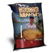 Прикормка «СНАСТИ ЗДРАСЬТЕ!» Клубника (Карповая) 0.8кг 30587