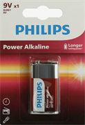 Батарейка Philips Power "крона" 6LR61/9V-1BL алкалиновая 9V 1 шт 30727