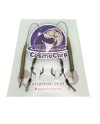 Поводок карповый CosmoCarp 30lb №4 BISON CLAW, волос 14мм уп 2шт 31571