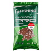 F-FISHING Прикормка для рыбы PRO Carp Клубника 1кг  32044