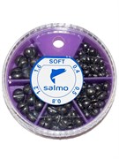 Грузила Salmo ДРОБЬ SOFT мягкий 5 секц. 0.4-1.6г 60г набор 2 32514