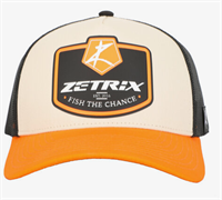 Бейсболка Zetrix Fish the chance PVC-2402 цв. оранжевый/белый/черный 32752