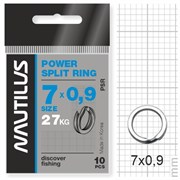 Кольцо Nautilus заводное усиленное Power split ring 7*0,9мм 27кг уп. (10 шт) 10036