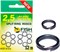 Кольцо заводное ROSCO, №00. 3,23 мм/4,32 мм, BLACK, тест 4 кг. (уп. 16 шт) 9621 - фото 4999