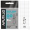 Застежка Nautilus Nice Snap black nickel size # 00 тест 9кг уп (10 шт) 11548 - фото 6729